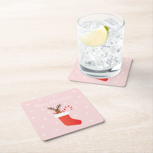 Vroegere kerstrendierstaart kartonnen onderzetters (Insitu)