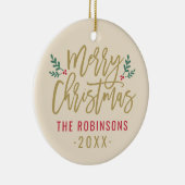 Vroegere kerstritten Aangepaste serie Foto Keramisch Ornament (Rechts)