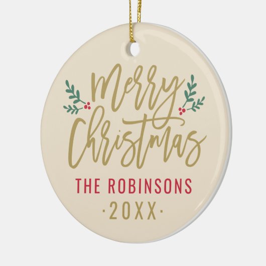 Vroegere kerstritten Aangepaste serie Foto Keramisch Ornament (Links)