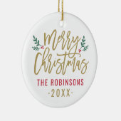 Vroegere kerstritten Aangepaste serie Foto Keramisch Ornament (Rechts)