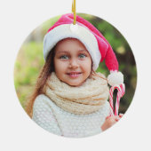 Vroegere kerstritten Aangepaste serie Foto Keramisch Ornament (Achterkant)