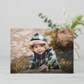 Vroegere kerstscript met blauwe kaart (Staand Voorkant)