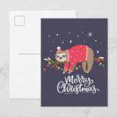 Vroegere kerstsleuf briefkaart (Voorkant / Achterkant)