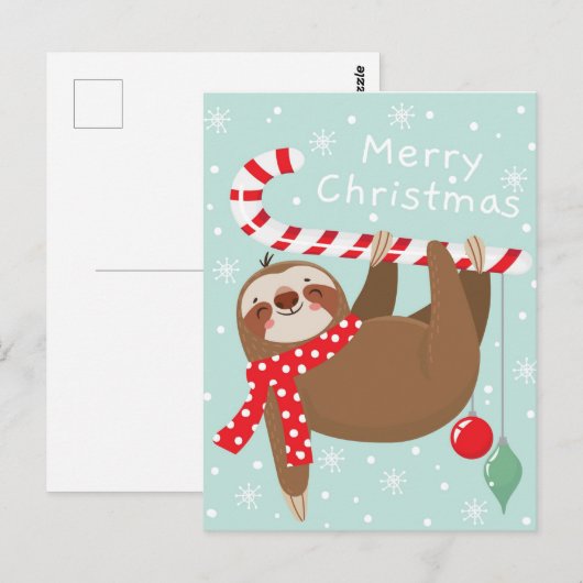 Vroegere kerstsleuf briefkaart (Voorkant / Achterkant)