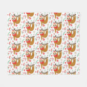 Vroegere kerstsleuf | FEESTDAGEN Fleece Deken (Voorkant (Horizontaal))