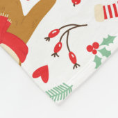 Vroegere kerstsleuf | FEESTDAGEN Fleece Deken (Hoek)