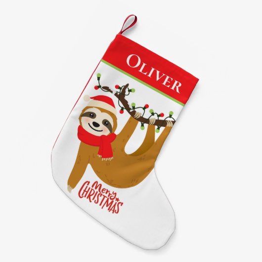 Vroegere kerstsleuf | Feestdagen op maat Kleine Kerstsok (Voorkant (Hangend))