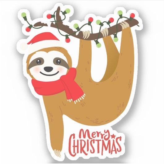 Vroegere kerstsleuf | FEESTDAGEN Sticker (Voorkant)