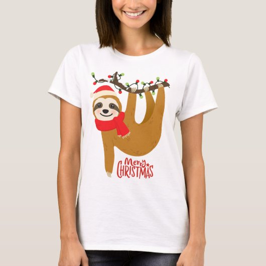 Vroegere kerstsleuf | FEESTDAGEN Tri-Blend Shirt (Voorkant)