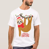 Vroegere kerstsleuf | FEESTDAGEN Tri-Blend Shirt (Voorkant)