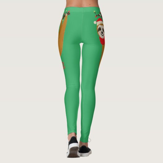 Vroegere kerstsleuf leggings (Achterkant)