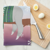 Vroegere kerstsleuf   theedoek (Quarter Fold)