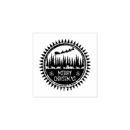 Vroegere kerststempel rubberstempel (Afrduk)