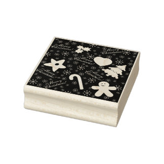Vroegere kerststempel rubberstempel