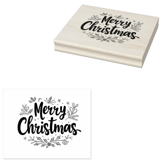 Vroegere kerststempel rubberstempel (Gestempeld)