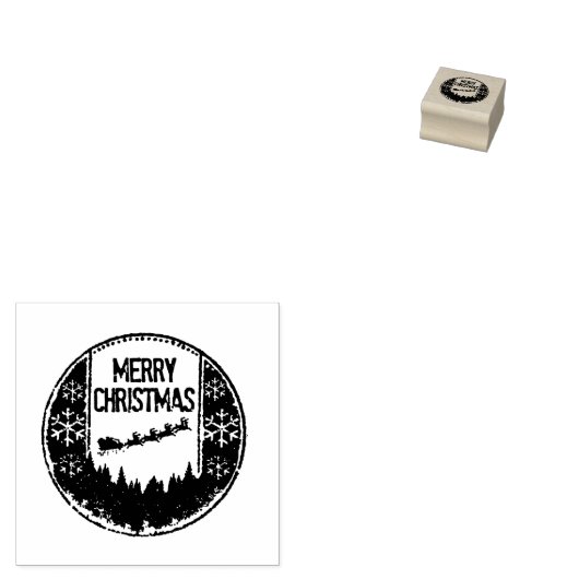 Vroegere kerststempel rubberstempel (Gestempeld)
