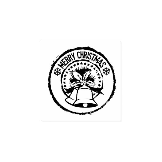 Vroegere kerststempel rubberstempel (Afrduk)
