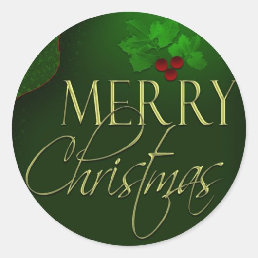 Vroegere kerststickers ronde sticker (Voorkant)