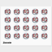 Vroegere kerststickers ronde sticker (Vel)