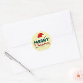 Vroegere kerststickers ronde sticker (Envelop)