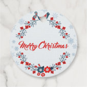 Vroegere kersttassen bedankjes labels (Achterkant)