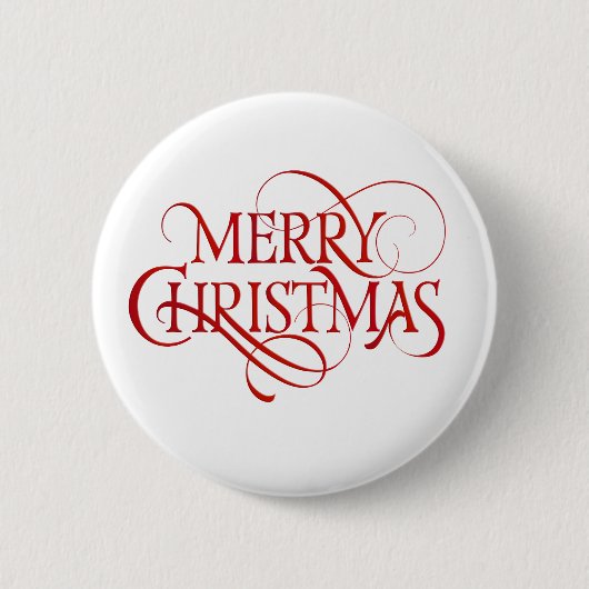 Vroegere kersttekst ronde button 5,7 cm (Voorkant)