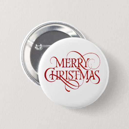 Vroegere kersttekst ronde button 5,7 cm (Voorkant /achterkant)