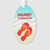 Vroegere kersttrouwerijsandalen voor tropische fee ornament (voorkant)