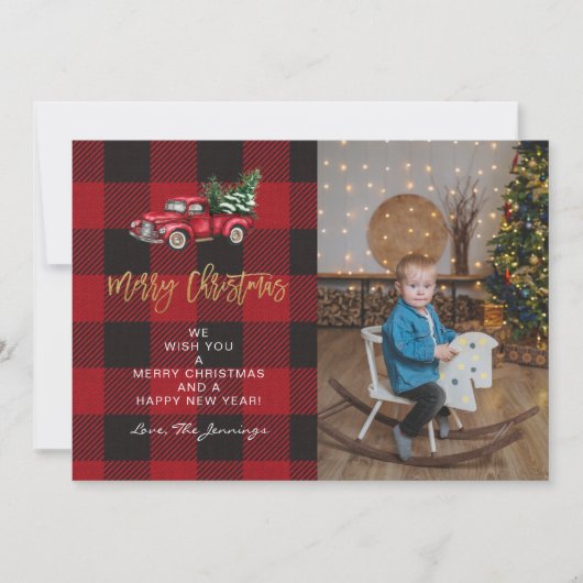 Vroegere kersttruck en Buffalo-cheque Foto V (Voorkant)