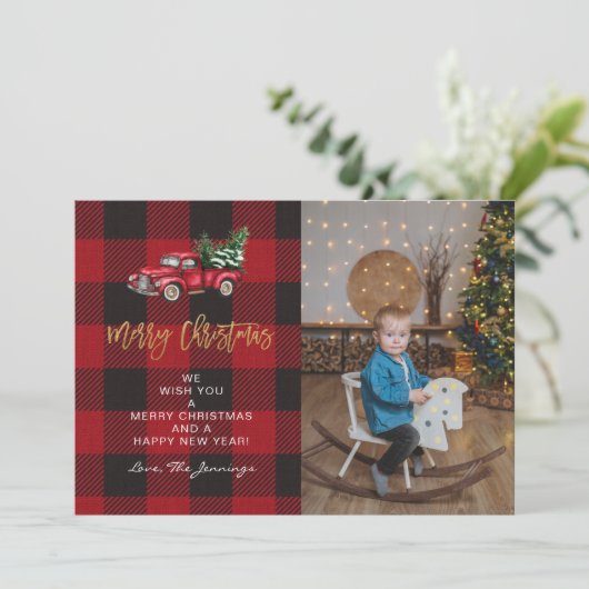 Vroegere kersttruck en Buffalo-cheque Foto V (Staand voorkant)