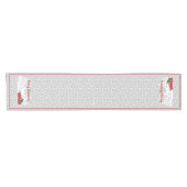 Vroegere kersttruck en hertenmiddenloper korte tafelloper (Horizontaal)