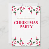 Vroegere kerstuitnodiging kaart (Voorkant)