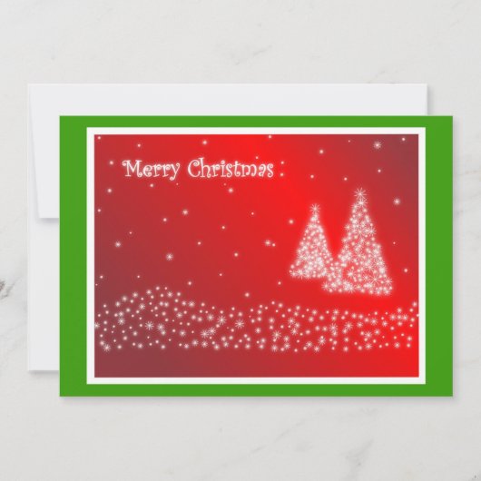 Vroegere kerstuitnodiging kaart (Voorkant)