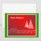 Vroegere kerstuitnodiging kaart (Voorkant / Achterkant)