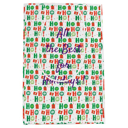 Vroegere kerstventilator medium cadeauzakje (Voorkant)