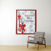 Vroegere kerstverlichting na tapijt wandkleed (In situ)