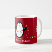 Vroegere kerstverlichting Penguin Holiday Mok (Voorkant rechts)