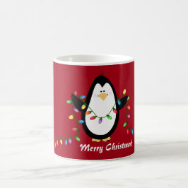 Vroegere kerstverlichting Penguin Holiday Mok