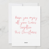 Vroegere kerstWaterverf Deco-feestdag Feestdagenkaart (Achterkant)