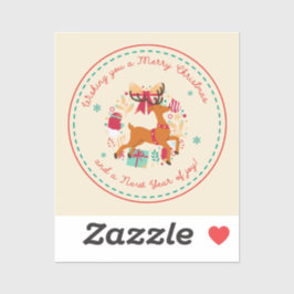 Vroegere kerstwensen sticker