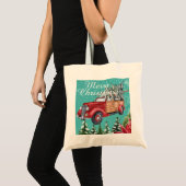 Vroegere kerstwinter-Canvas tas (Voorkant (product))
