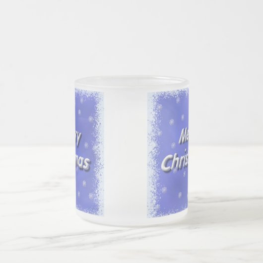 Vroegere kerstwinter matglas koffiemok (Center)