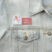 Vroegere kerstwinter Snowman Snow Covered Name Naamplaatje (In situ)