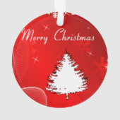 Vroegere kerstwitte silhouet ornament (achterkant)