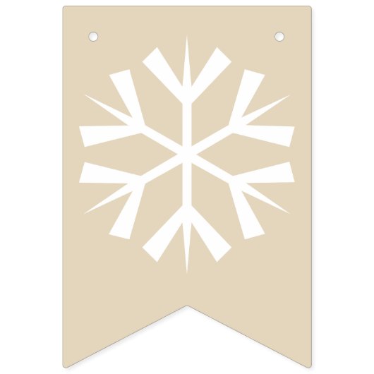 Vroegere kerstwitte tekst vlaggetjes (Eerste vlag)