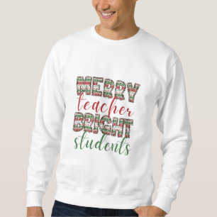 Vroegere leraar Bright studenten Kerstmis T-Shirt 