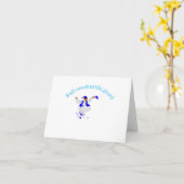 Vroegere naamdag: Griekse Evzone Kaart (Gele Bloem)