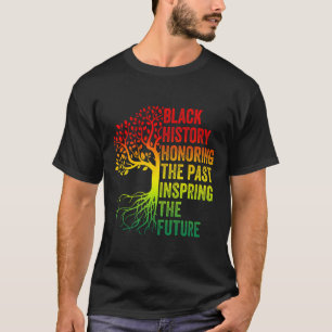 Vroegere toekomstige Mannen Vrouwen Zwarte Geschie T-shirt