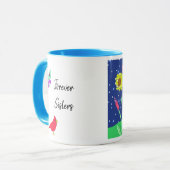 Vroegere zussen Altijd Folk Art Mok (Voorkant links)