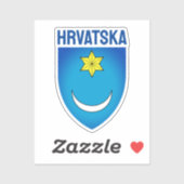 Vroegst bekende symbool - Kroatië Sticker (Vel)